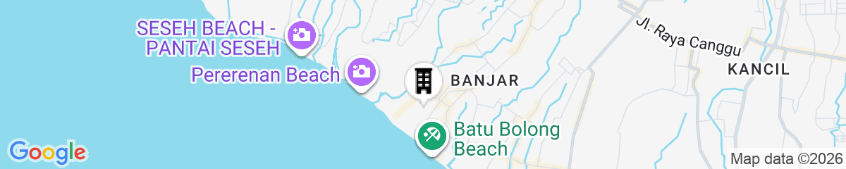 Map for Aster Apartment Bali