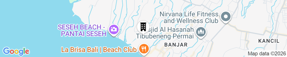 Map for The Jungle Hostel Canggu