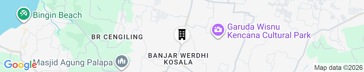 Map for Taste of Bali Hostel