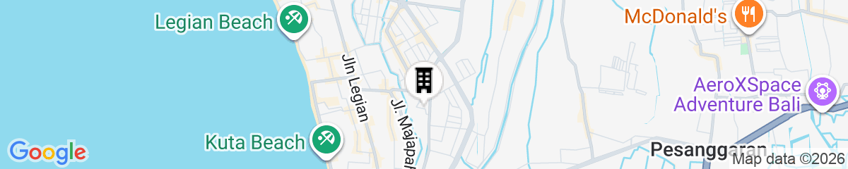 Map for Fello Bnb Hostel Kuta - Adults Only