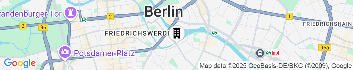 Map for Living Hotel Großer Kurfürst