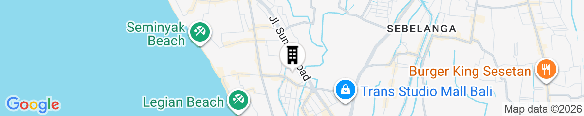 Map for Astera Villa Seminyak by Ini Vie Hospitality