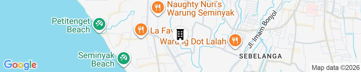 Map for Kusuma Living and Villa Seminyak