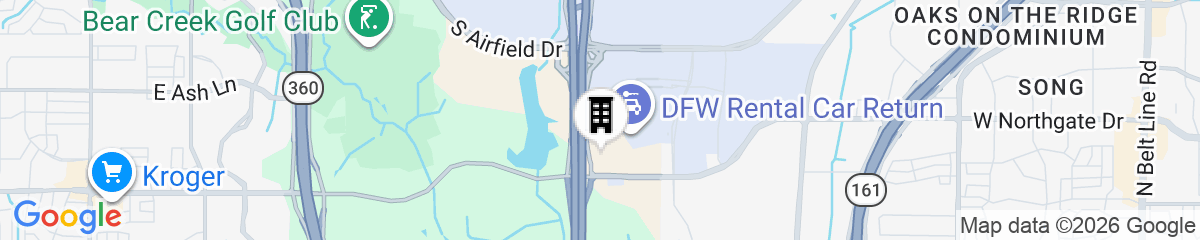 Map for Hyatt Place DFW