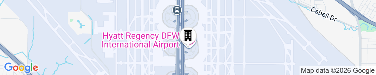 Map for Grand Hyatt DFW - Connected to the airport