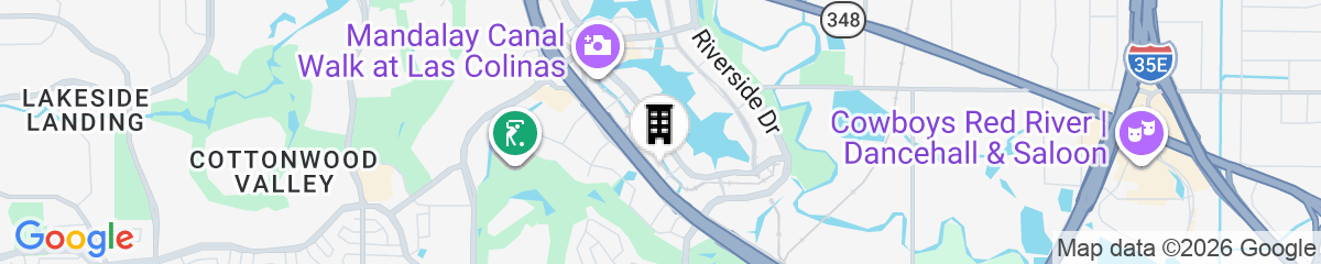 Map for Hotel Indigo Irving Las Colinas by IHG