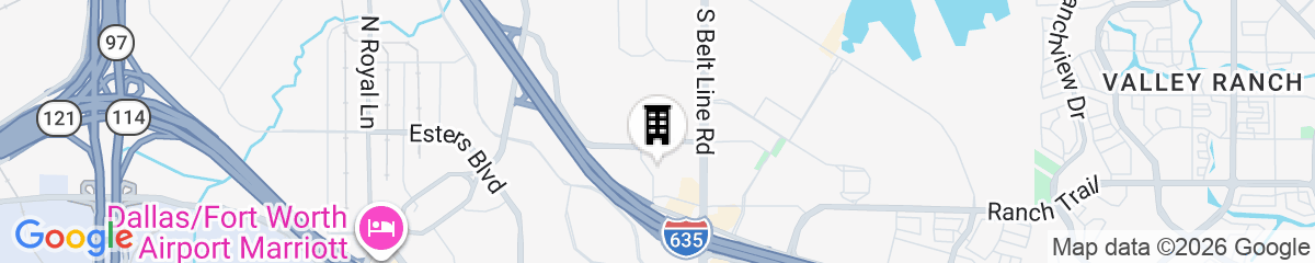 Map for Tru by Hilton Coppell DFW Airport North