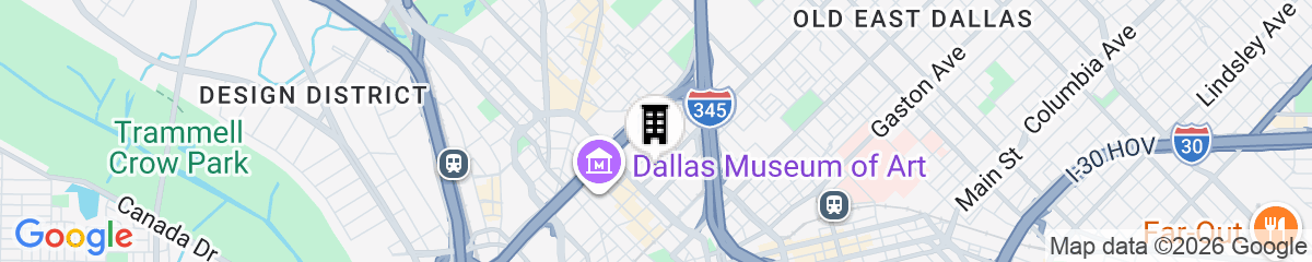 Map for HALL Arts Hotel, Dallas, Autograph Collection