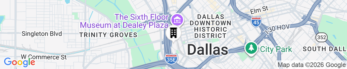 Map for Hyatt Regency Dallas
