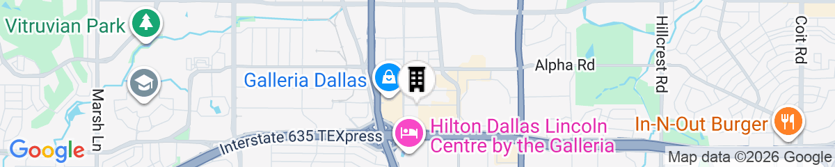 Map for Residence Inn by Marriott Dallas by the Galleria