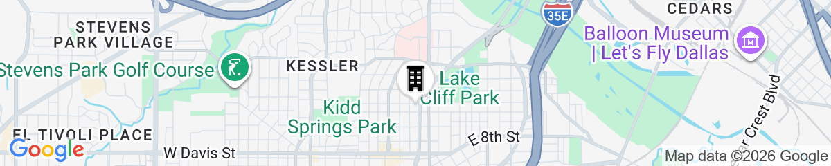 Map for  Bishop Arts Hotel by Qresorts.