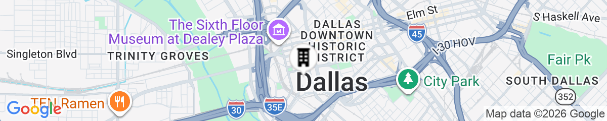 Map for Omni Dallas Hotel