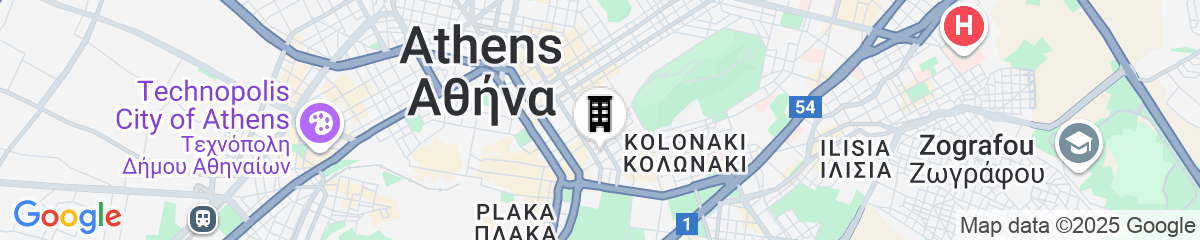 Map for The Social Athens Hotel, a member of Radisson Individuals