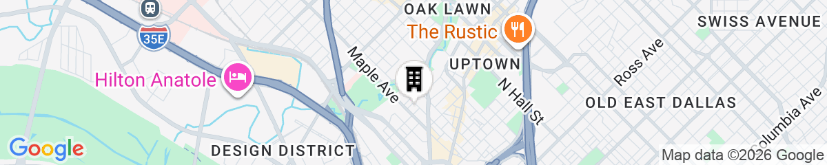 Map for Marriott Dallas Uptown