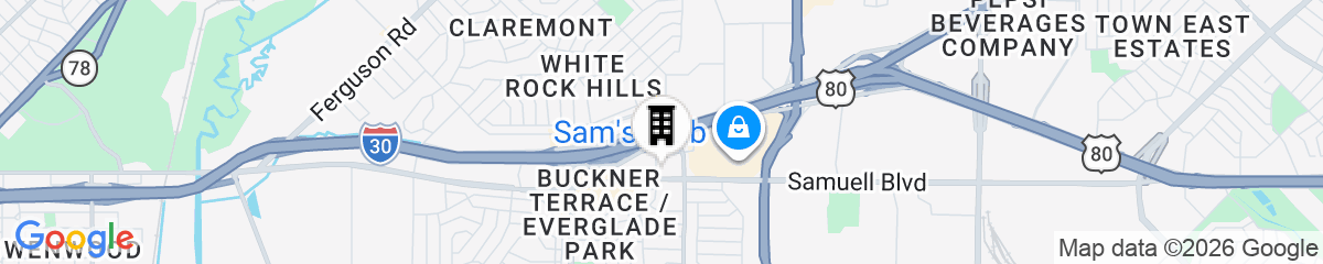 Map for Home2 Suites By Hilton Dallas East