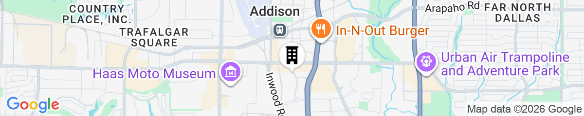 Map for Residence Inn by Marriott Dallas Addison/Quorum Drive