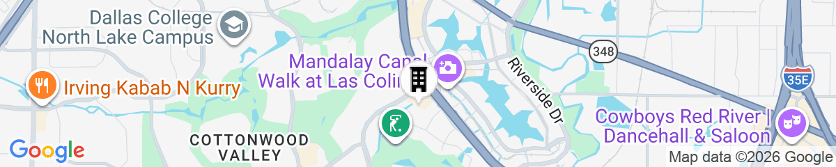 Map for Aloft by Marriott Las Colinas