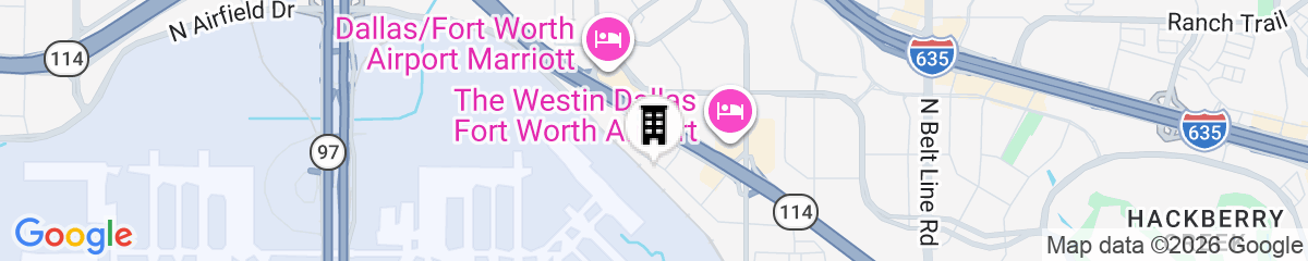 Map for TownePlace Suites by Marriott Dallas DFW Airport North/Irving