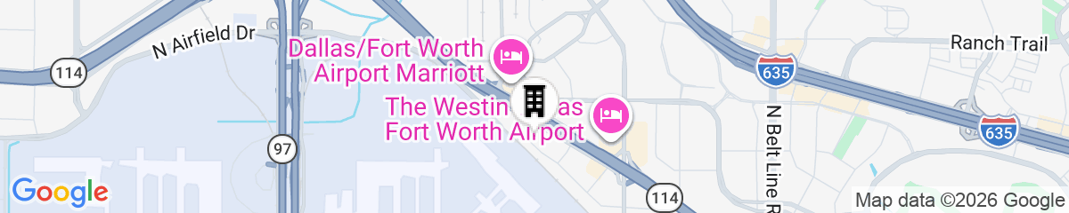 Map for Homewood Suites by Hilton Irving - DFW Airport