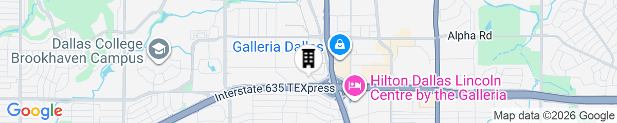 Map for Sheraton Dallas Hotel by the Galleria