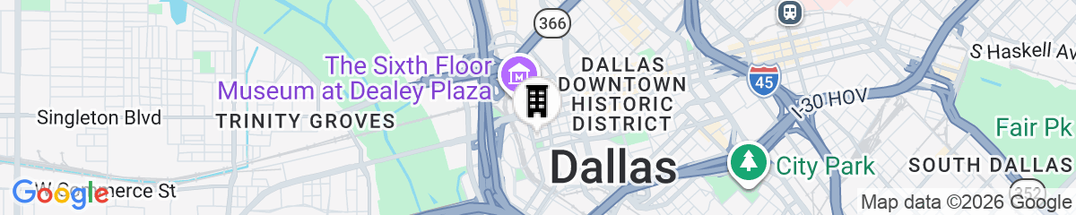 Map for Courtyard by Marriott Dallas Downtown/Reunion District