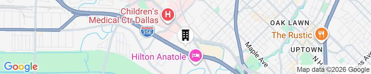 Map for Renaissance Dallas Hotel