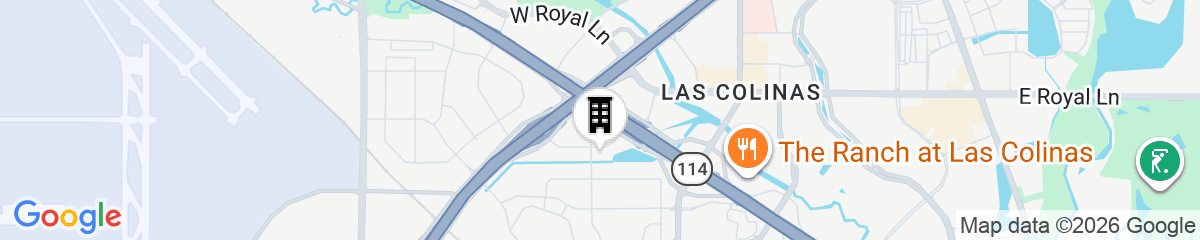 Map for SpringHill Suites by Marriott DFW Airport East/Las Colinas