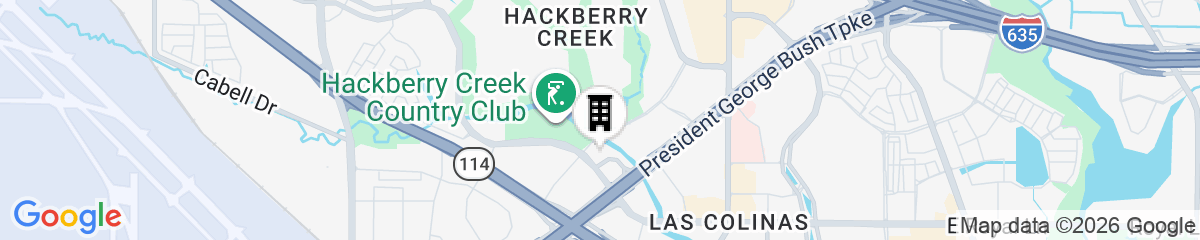 Map for Soka Suites Dallas - Las Colinas