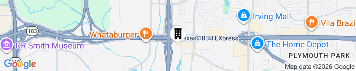 Map for Wyndham DFW Airport