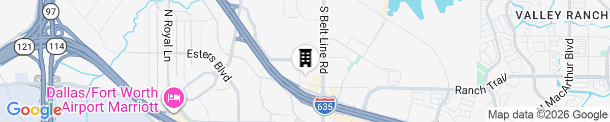 Map for Four Points By Sheraton Dallas Fort Worth Airport North