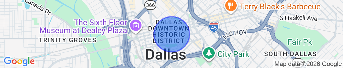 Map for Downtown Dallas CozySuites w/ gym #10