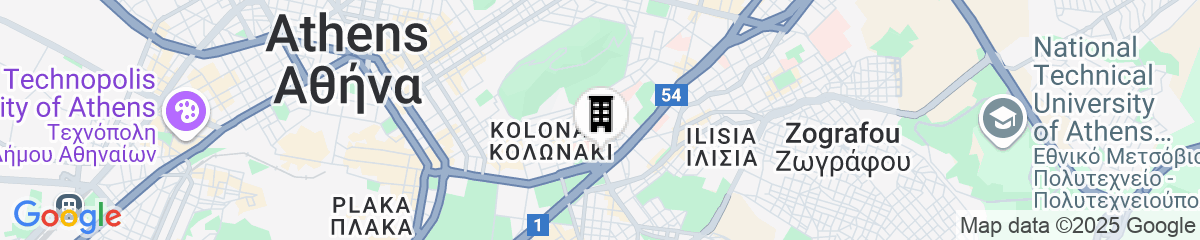 Map for The Modernist Athens