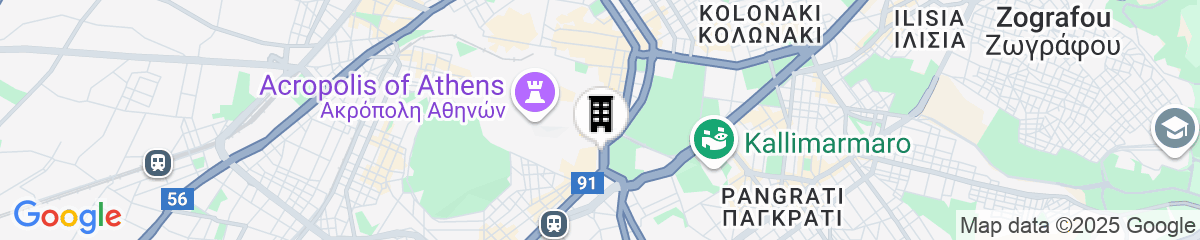 Map for Anthology of Athens, a member of The Leading Hotels of the World