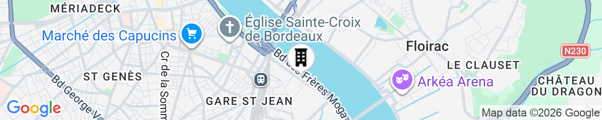 Map for Hilton Garden Inn Bordeaux Centre