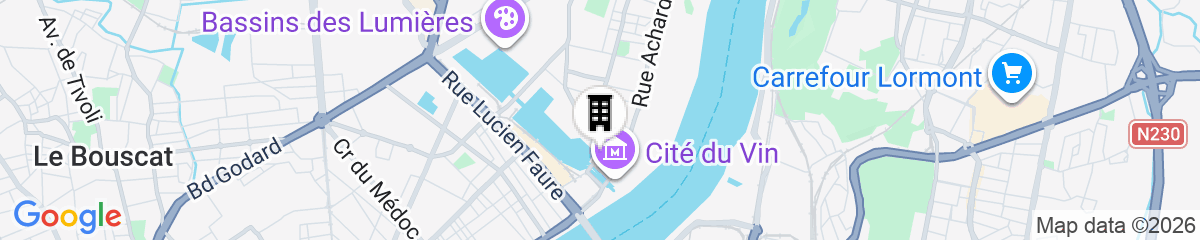 Map for Moxy Bordeaux Hotel