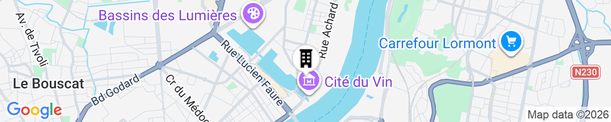Map for Renaissance Bordeaux Hotel