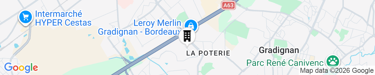 Map for Best Western Hotel Le Bordeaux Sud