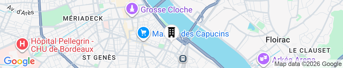 Map for Novotel Bordeaux Centre Gare Saint Jean