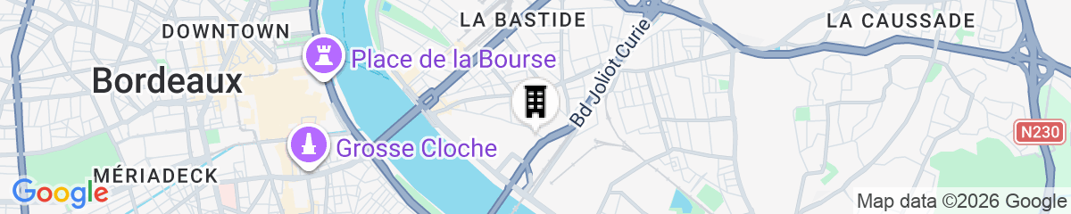 Map for Montempô appart-hôtel Bordeaux Belvédère