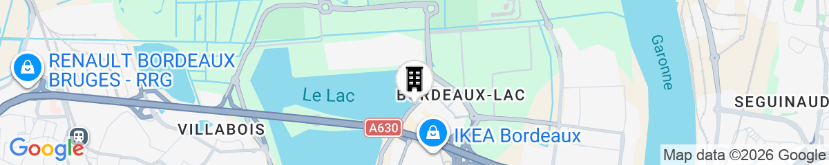 Map for Hotel Pullman Bordeaux Lac