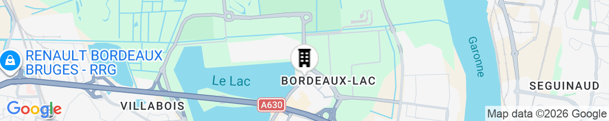 Map for Novotel Bordeaux Lac