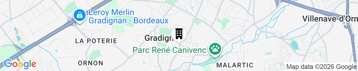 Map for Logis hôtel Noemys Gradignan