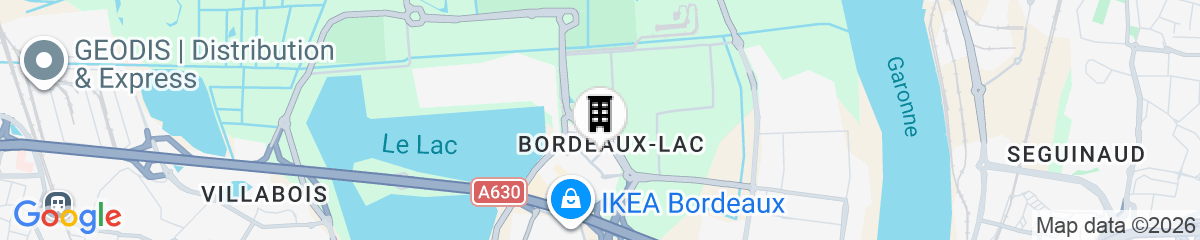 Map for Mercure Bordeaux Lac