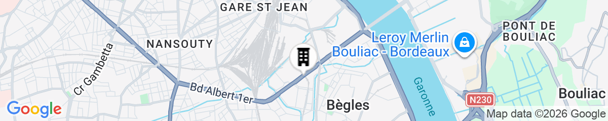 Map for B&B HOTEL Bordeaux Centre Bègles