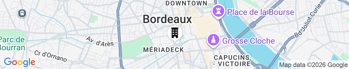 Map for ibis Bordeaux Centre Meriadeck