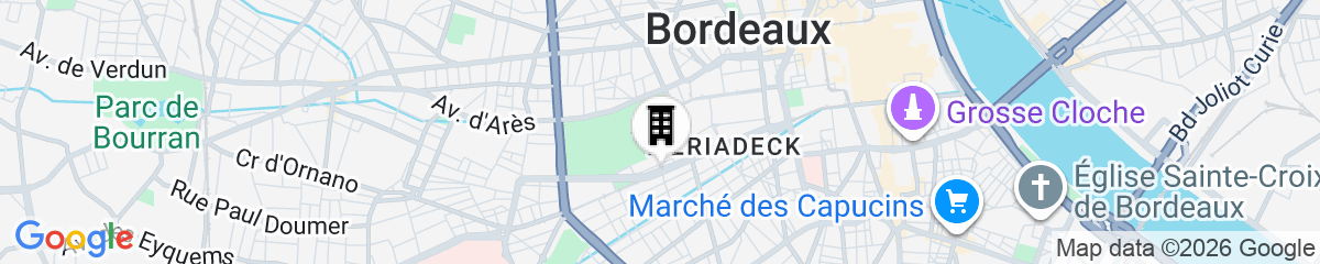Map for ibis Styles Bordeaux Meriadeck