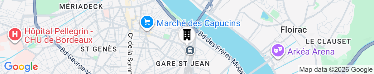 Map for Hôtel ROSA - Bordeaux Centre Gare Saint Jean