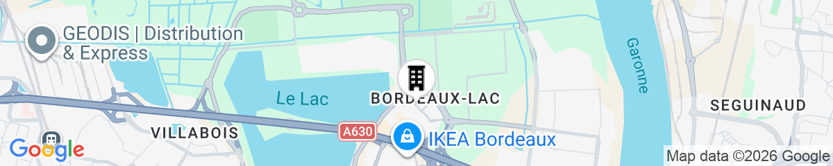Map for Sure Hotel by Best Western Bordeaux Lac