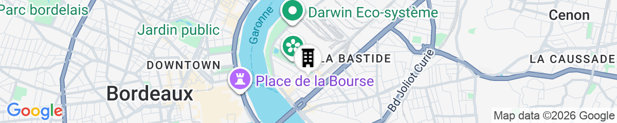 Map for ibis budget Bordeaux Centre Bastide