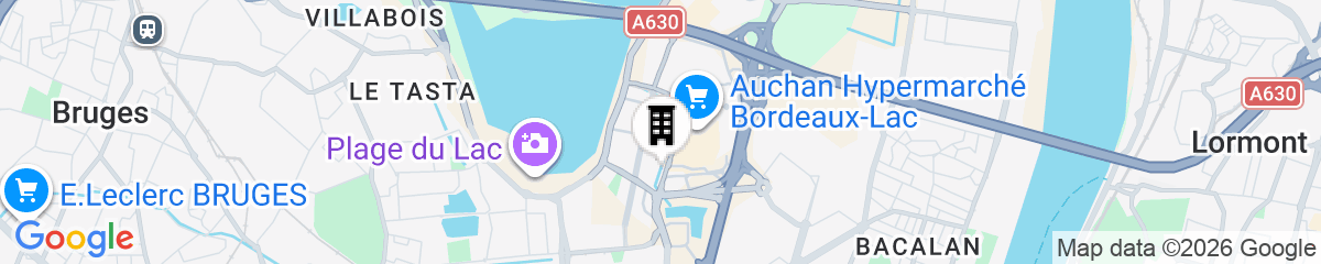 Map for Appart-Hôtel Mer & Golf City Bordeaux Lac